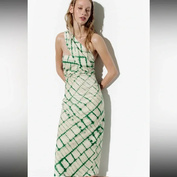 ZARA PRINTED MIDI DRESS - Picture 7 of 15